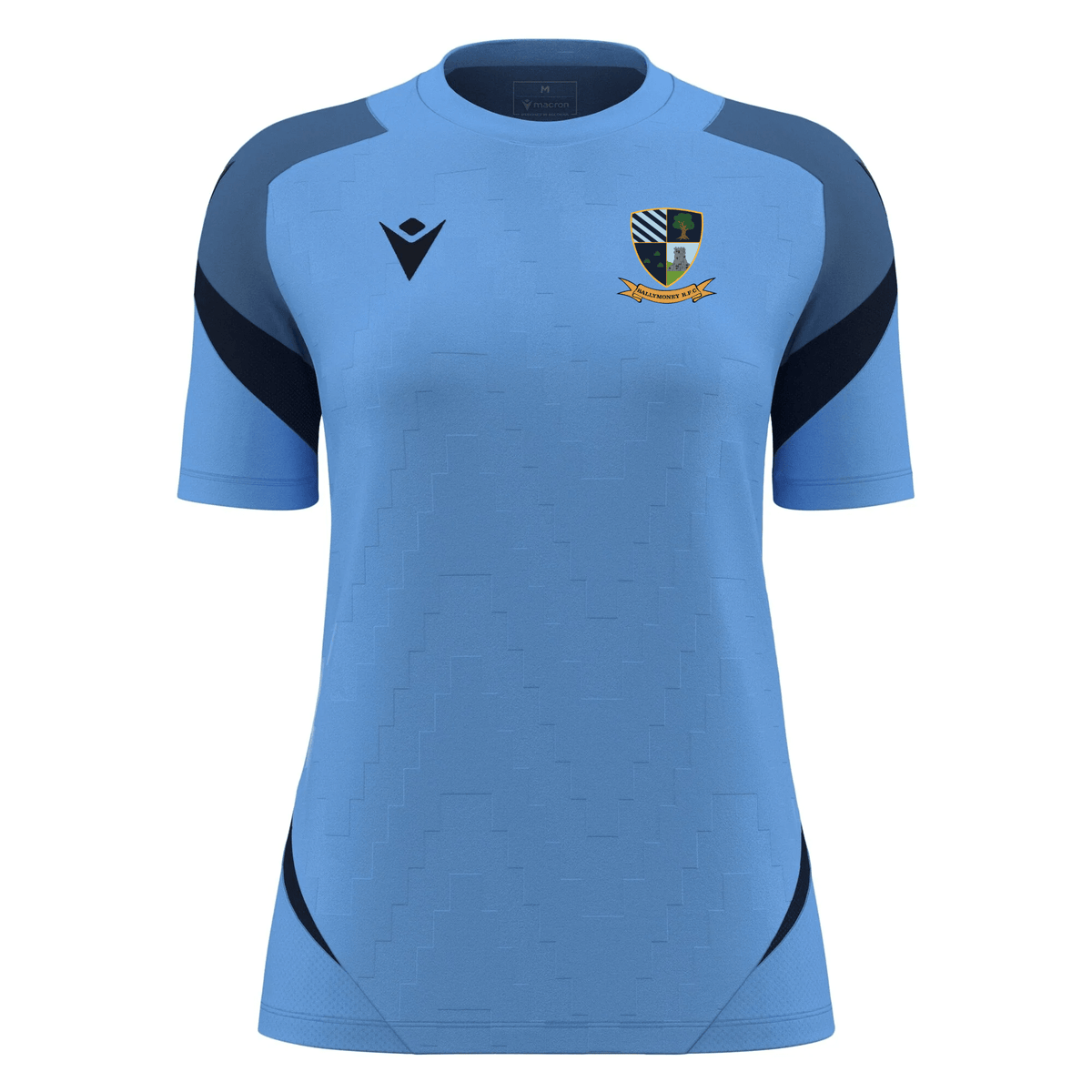 Ballymoney Rugby Club - Naga Womens Shirt Short Sleeve - Ice Sky/Navy -Macron- Stash Shop