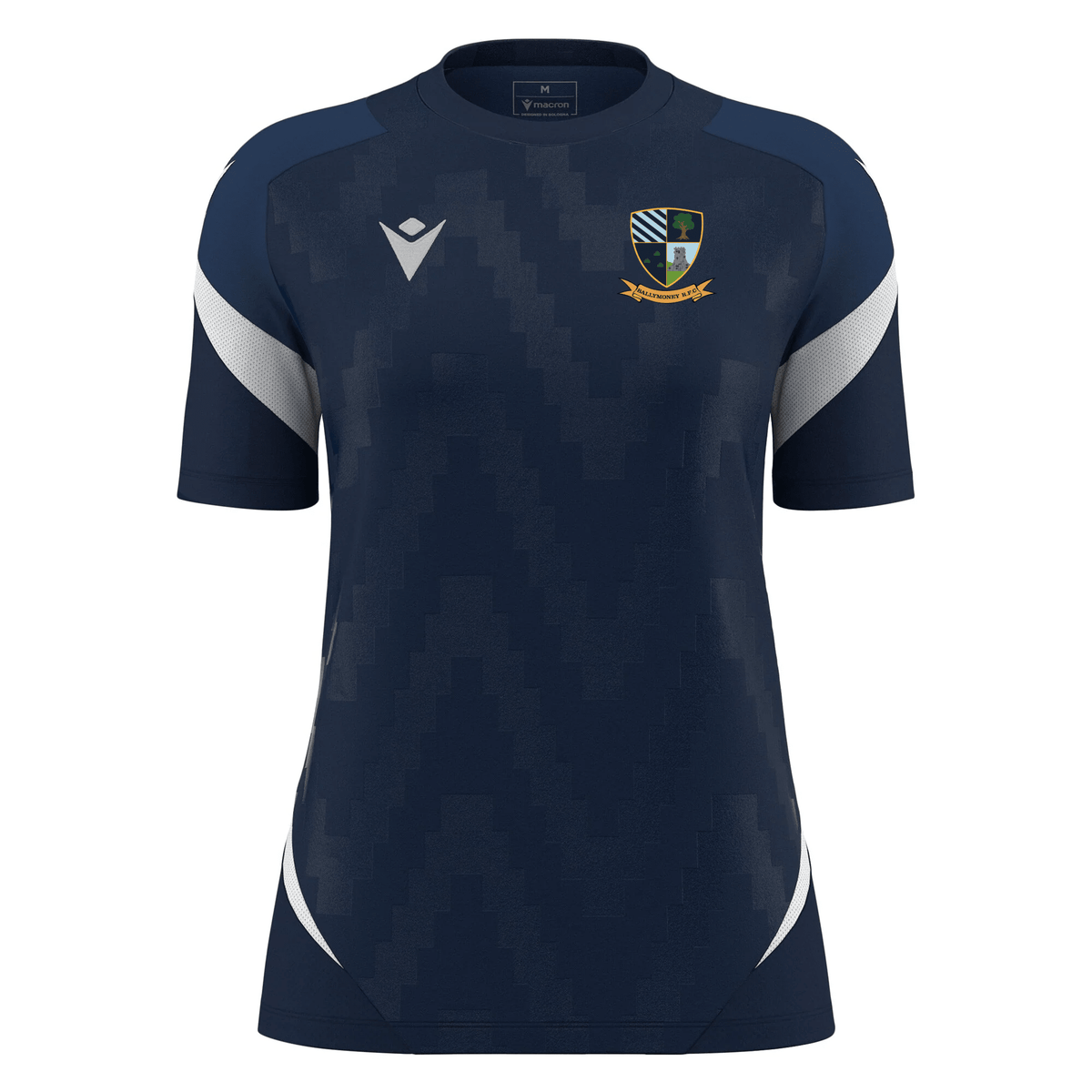 Ballymoney Rugby Club - Naga Womens Shirt Short Sleeve - Navy -Macron- Stash Shop