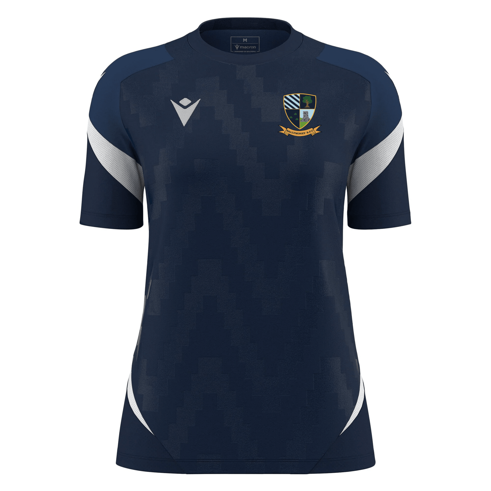 Ballymoney Rugby Club - Naga Womens Shirt Short Sleeve - Navy -Macron- Stash Shop