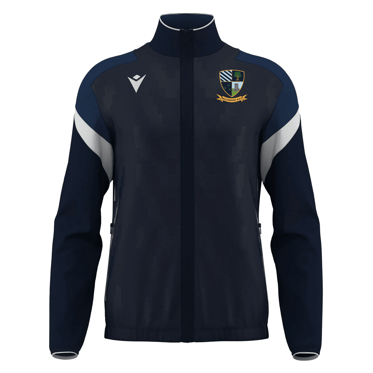 Ballymoney Rugby Club - Odin Full Zip Top - Navy -Macron- Stash Shop