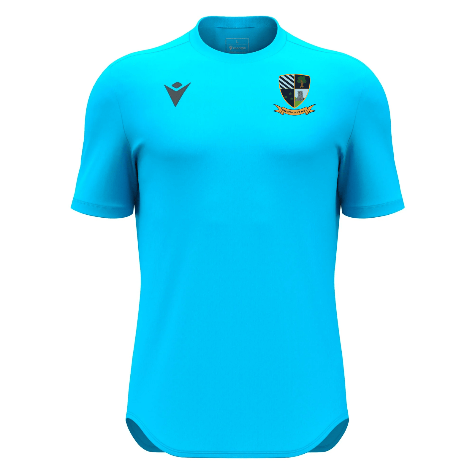 Ballymoney Rugby Club - Void Shirt Short Sleeve - Neon Sky -Macron- Stash Shop