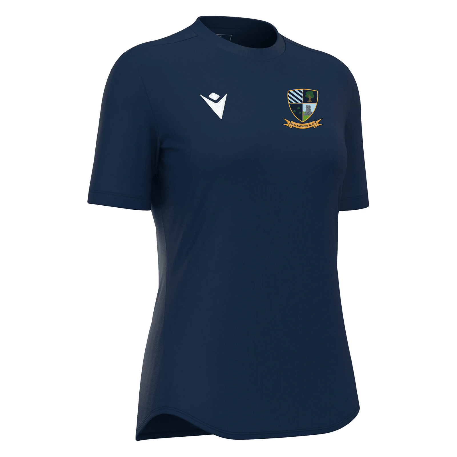 Ballymoney Rugby Club - Zyra Womens Shirt Short Sleeve - Navy -Macron- Stash Shop