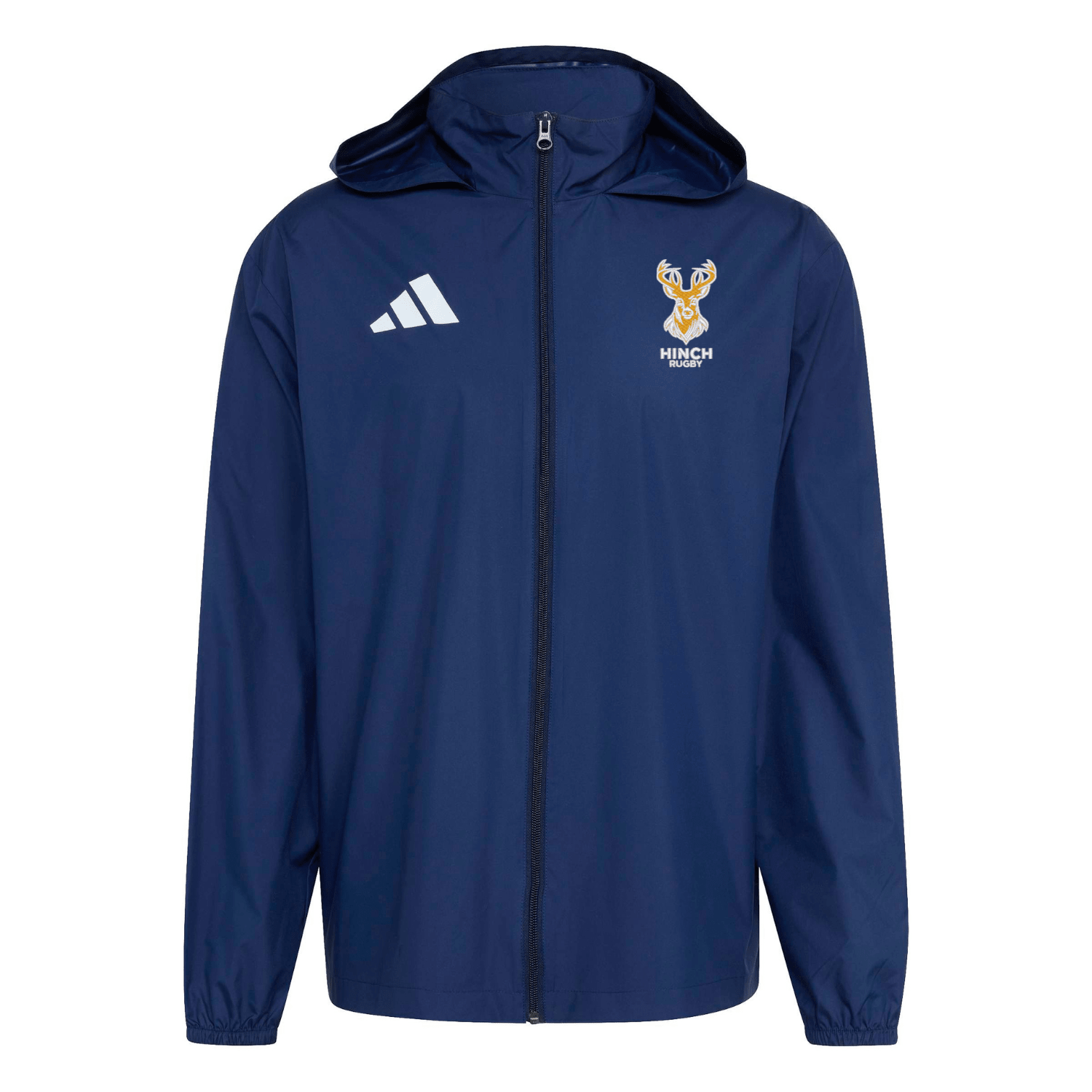 Ballynahinch Rugby Club - Entrada 26 Hooded Multi Jacket - Navy -adidas- Stash Shop
