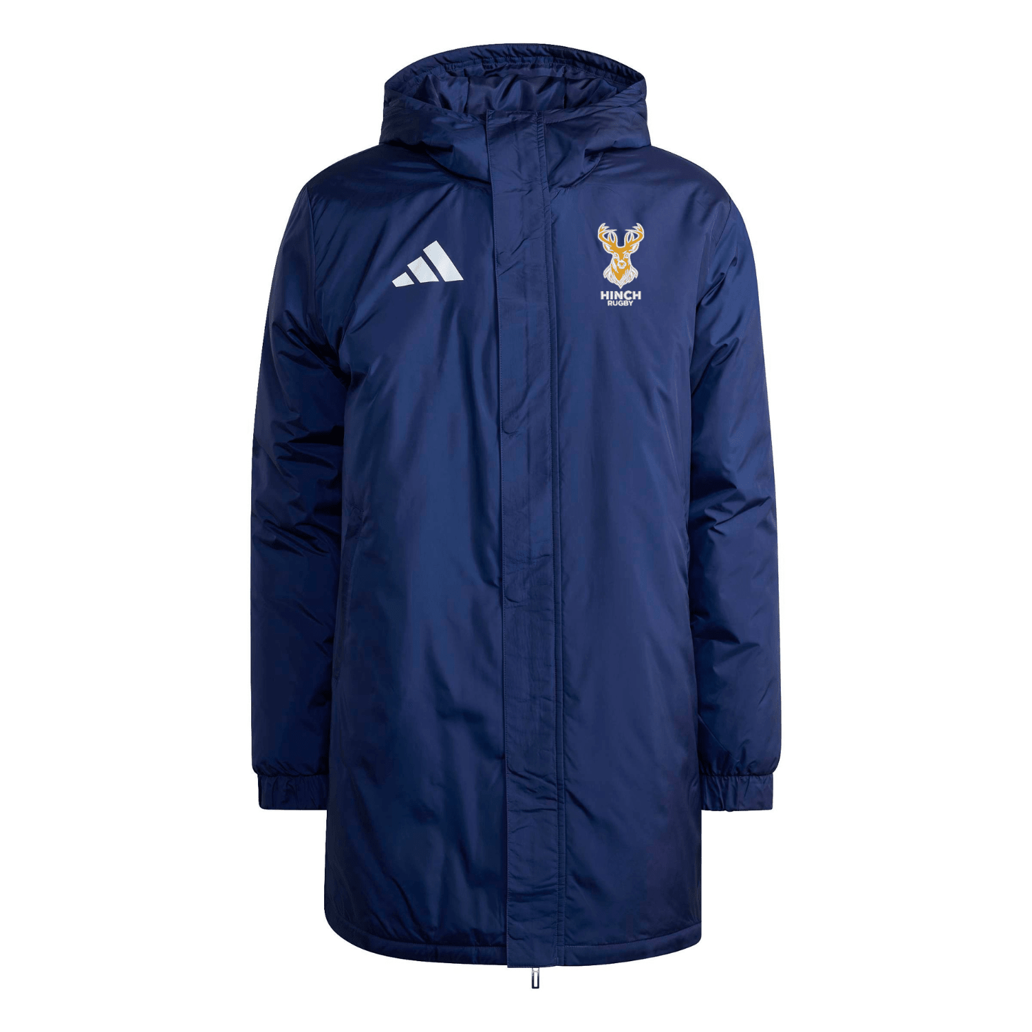 Ballynahinch Rugby Club - Entrada 26 Hooded Stadium Jacket- Navy -adidas- Stash Shop
