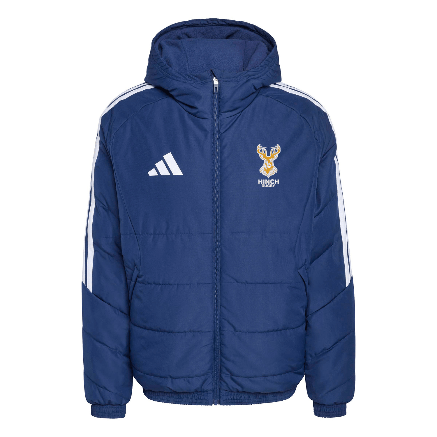 Ballynahinch Rugby Club - Tiro 26 Hooded Winter Jacket- Navy -adidas- Stash Shop