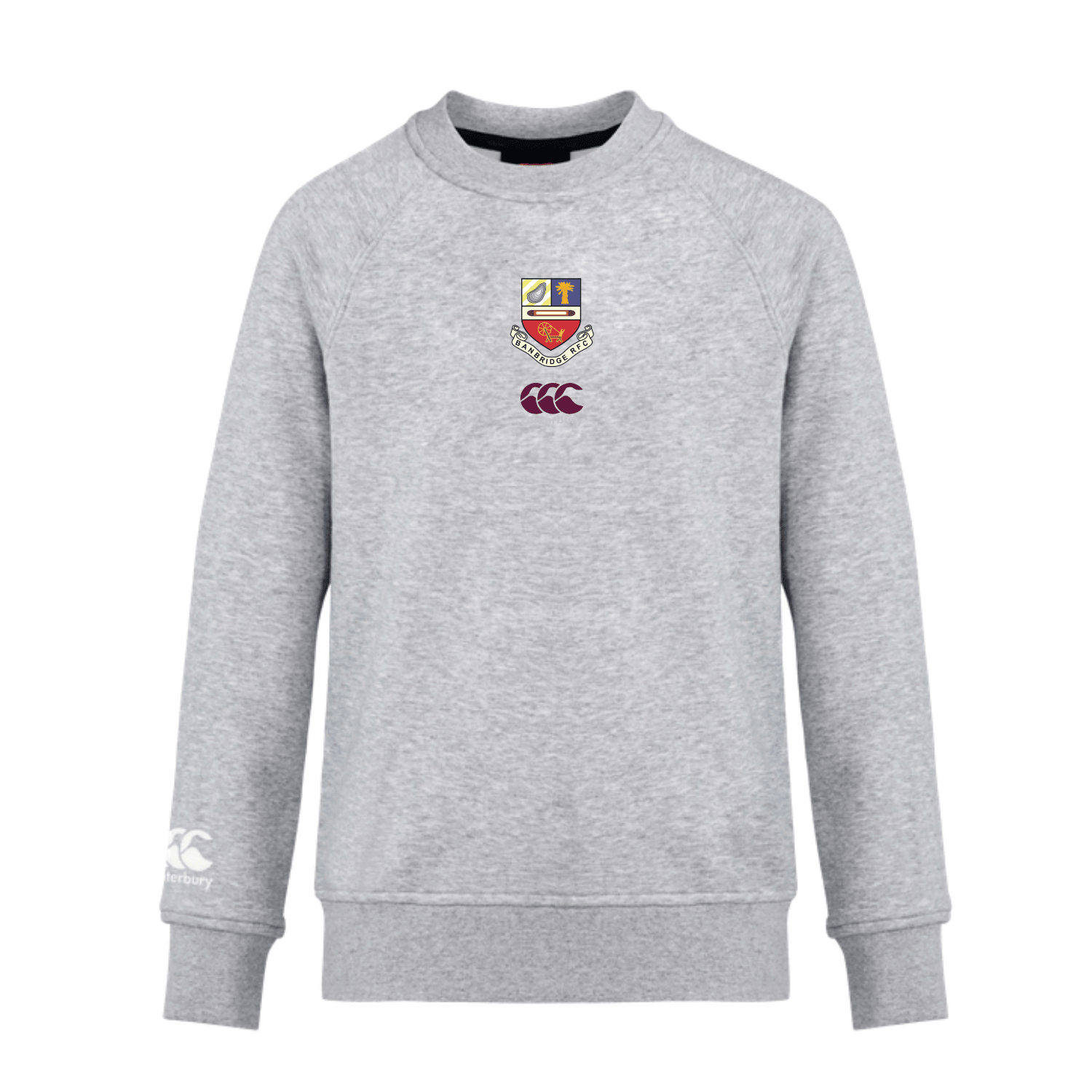 Banbridge Rugby Club - Crew Sweatshirt - Grey -Canterbury- Stash Shop