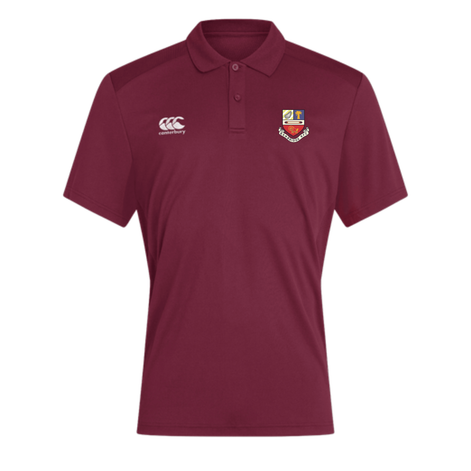 Banbridge Rugby Club - Poly Polo - Maroon -Canterbury- Stash Shop