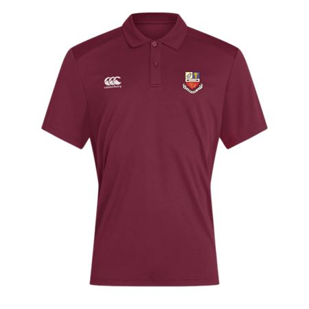 Banbridge Rugby Club - Poly Polo - Maroon -Canterbury- Stash Shop