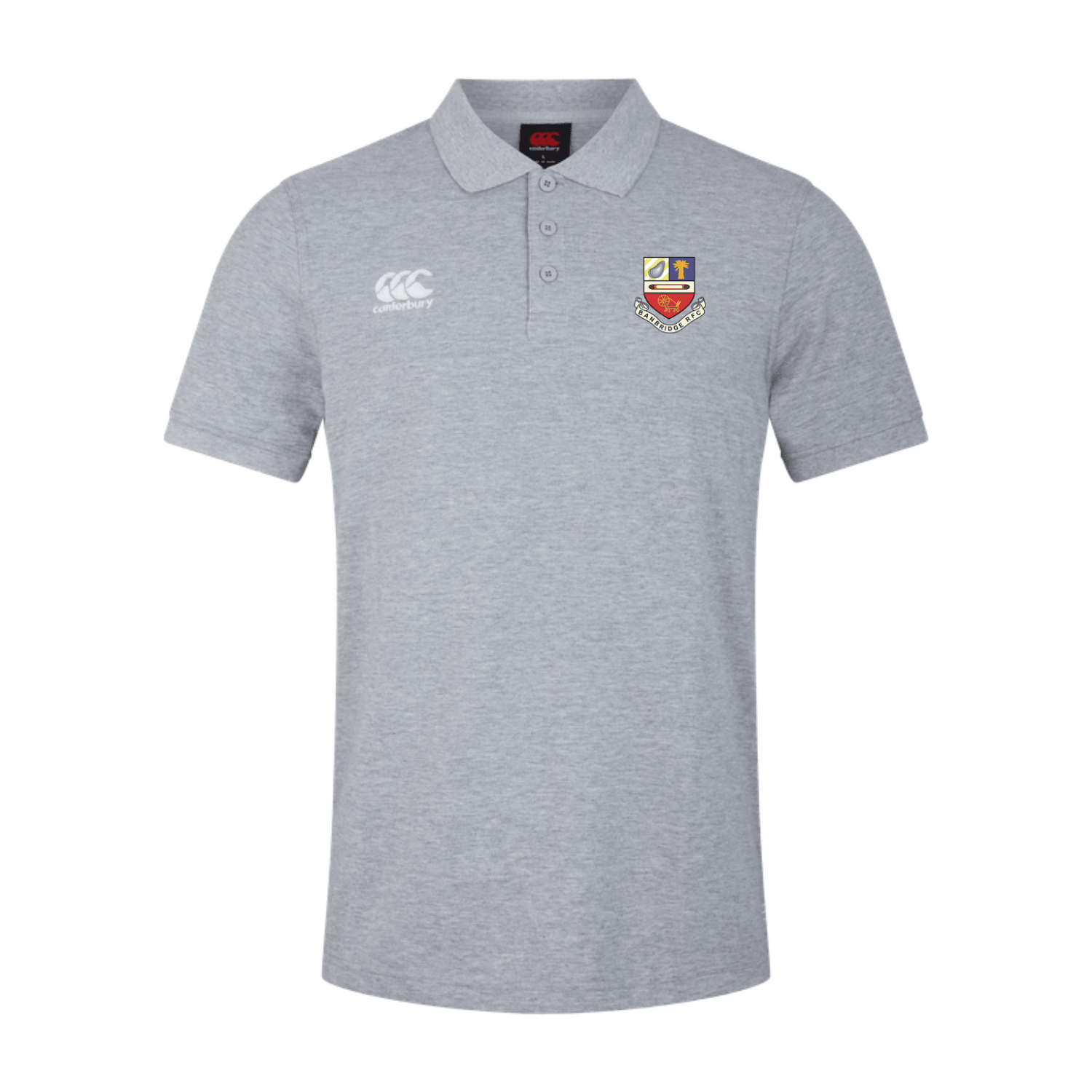 Banbridge Rugby Club - Waimak Poloshirt - Grey -Canterbury- Stash Shop
