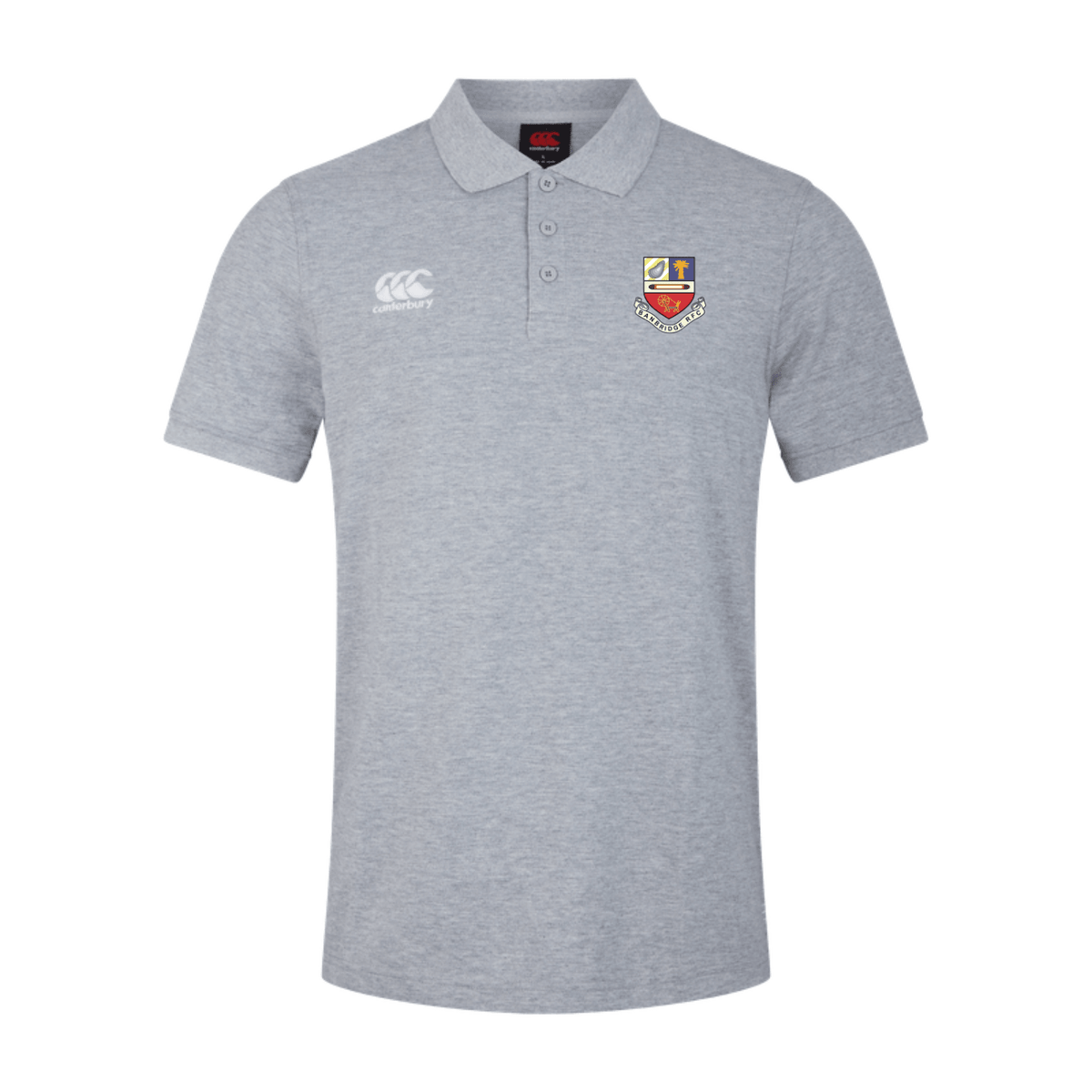 Banbridge Rugby Club - Waimak Poloshirt - Grey -Canterbury- Stash Shop