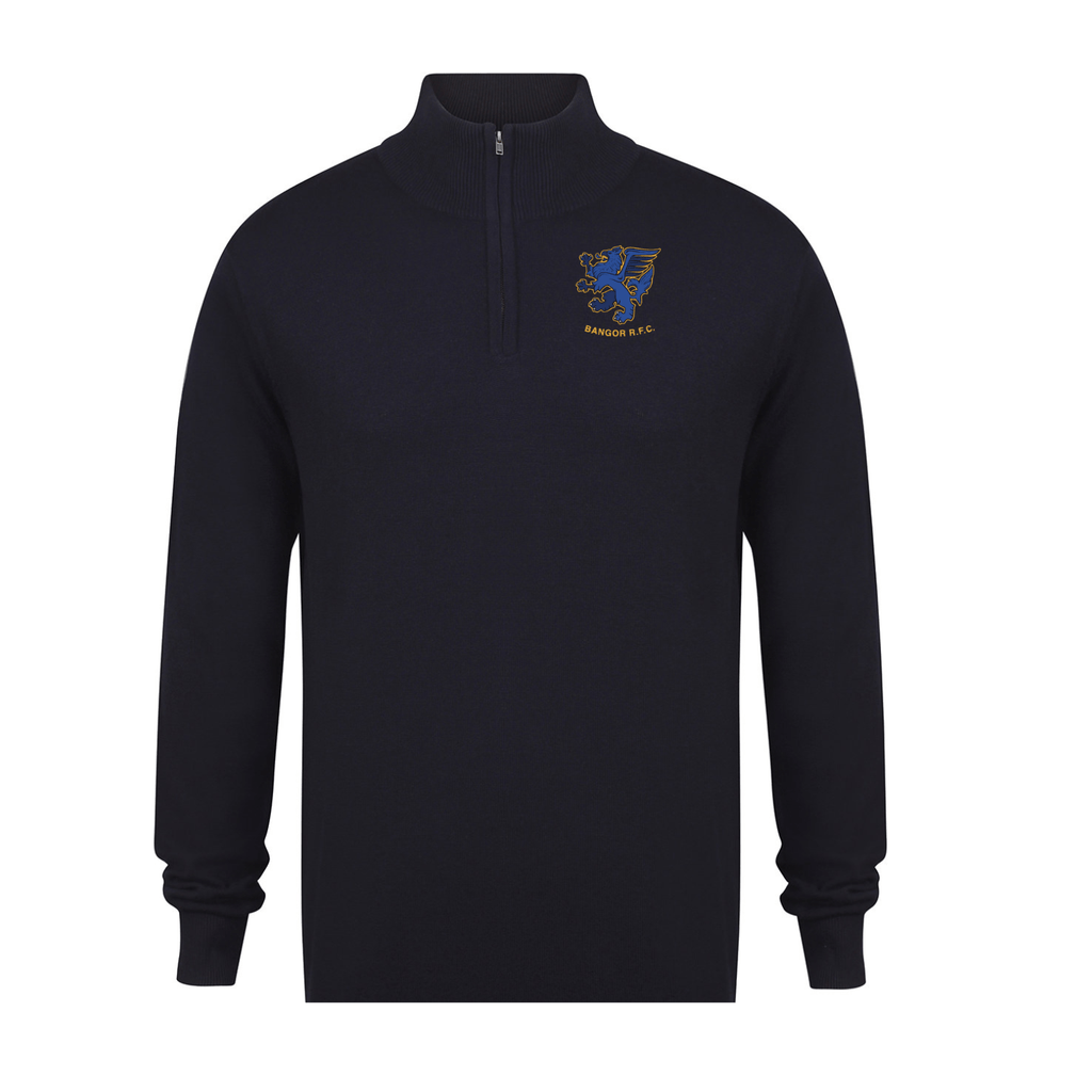 Bangor Rugby Club - 1/4 Zip Cotton Jumper - Stash Inc. - Stash Shop