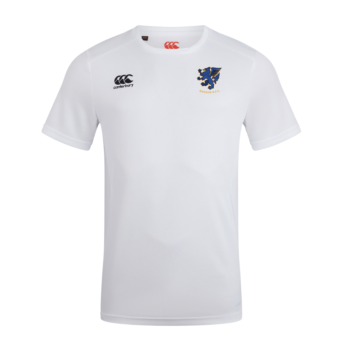 Bangor Rugby Club - Club Dry Tee - White - Canterbury - Stash Shop