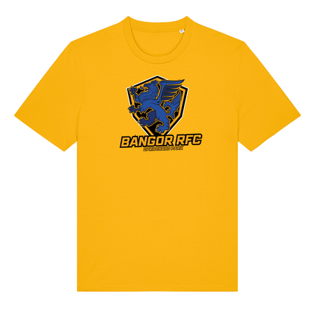 Bangor Rugby Club - Cotton Logo Tee - Gold - Stash Inc. - Stash Shop