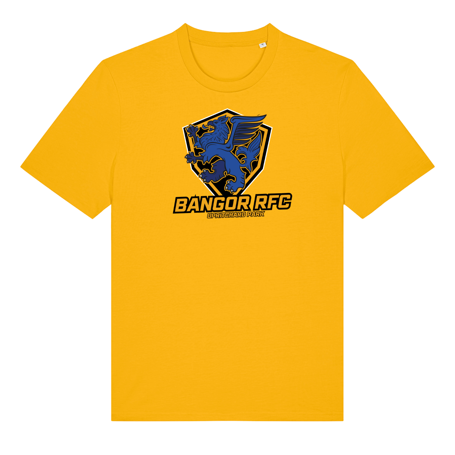 Bangor Rugby Club - Cotton Logo Tee - Gold - Stash Inc. - Stash Shop