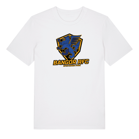 Bangor Rugby Club - Cotton Logo Tee - White - Stash Inc. - Stash Shop