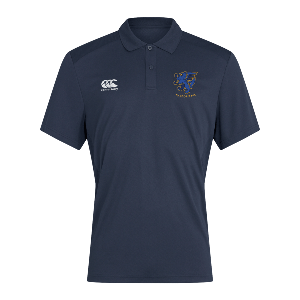 Bangor Rugby Club - Poly Polo - Navy - Canterbury - Stash Shop