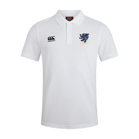 Bangor Rugby Club - Waimak Poloshirt - White - Canterbury - Stash Shop