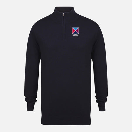 Belfast Harlequins 1/4 Zip Cotton Jumper - Stash Inc. - Stash Shop
