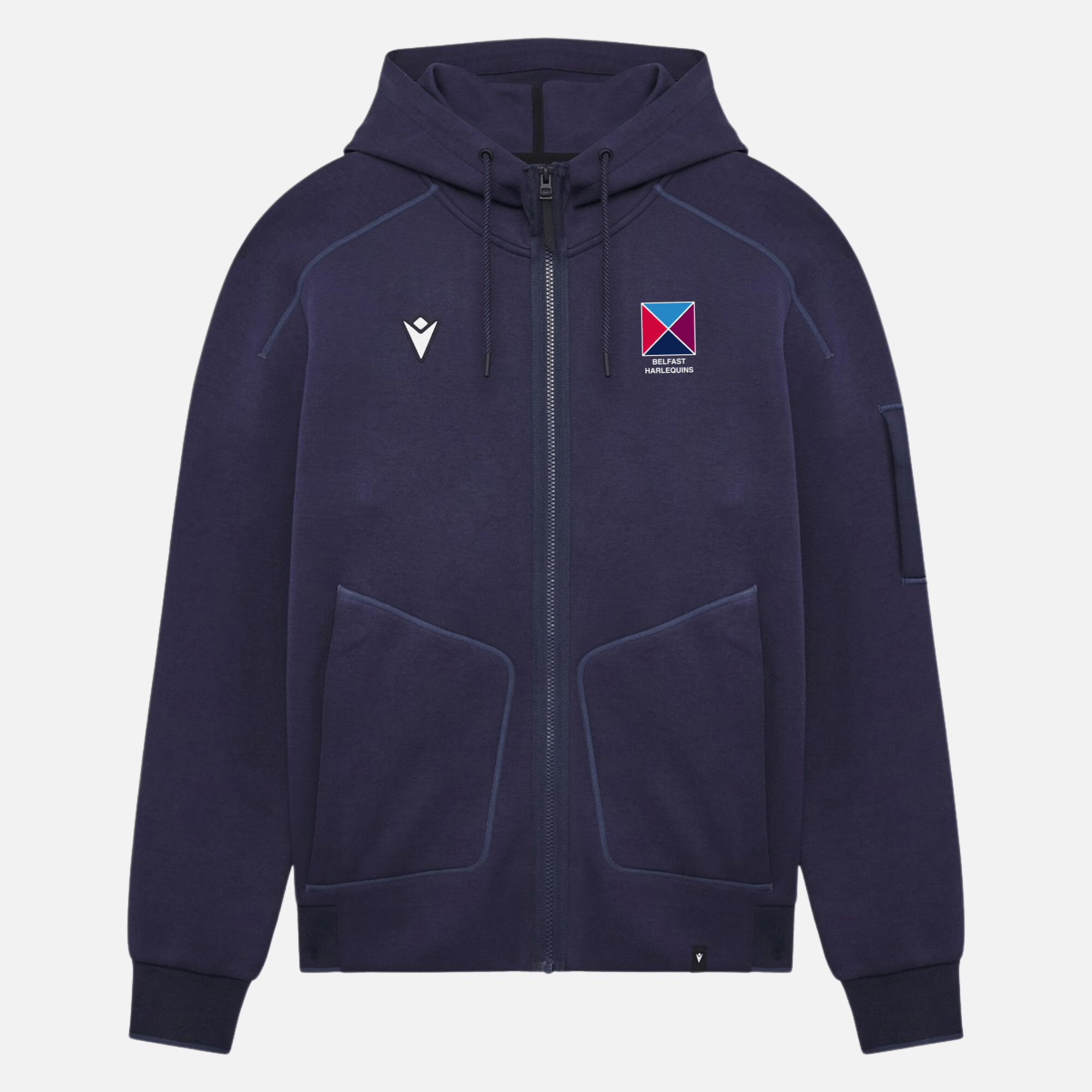 Belfast Harlequins Andros Casual Cotton Hood - Macron - Stash Shop