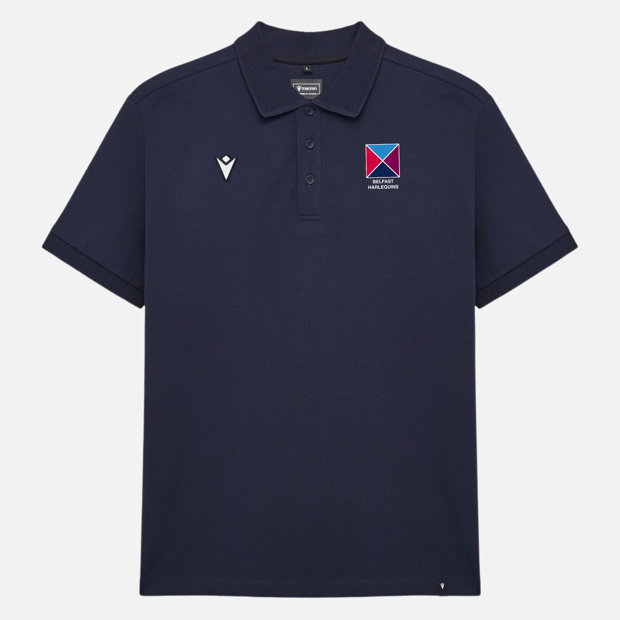 Belfast Harlequins Andros Casual Cotton Polo - Macron - Stash Shop