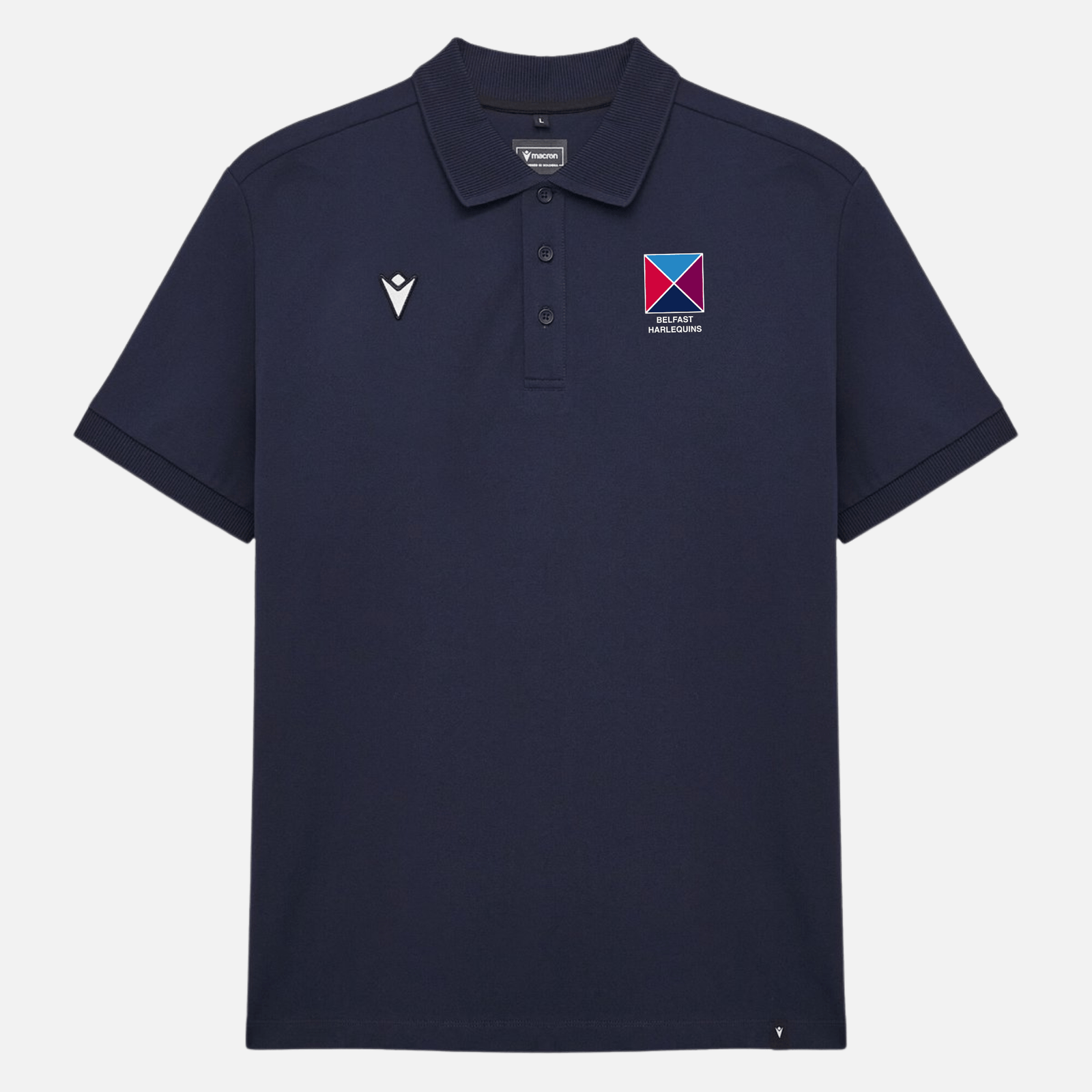 Belfast Harlequins Andros Casual Cotton Polo - Macron - Stash Shop