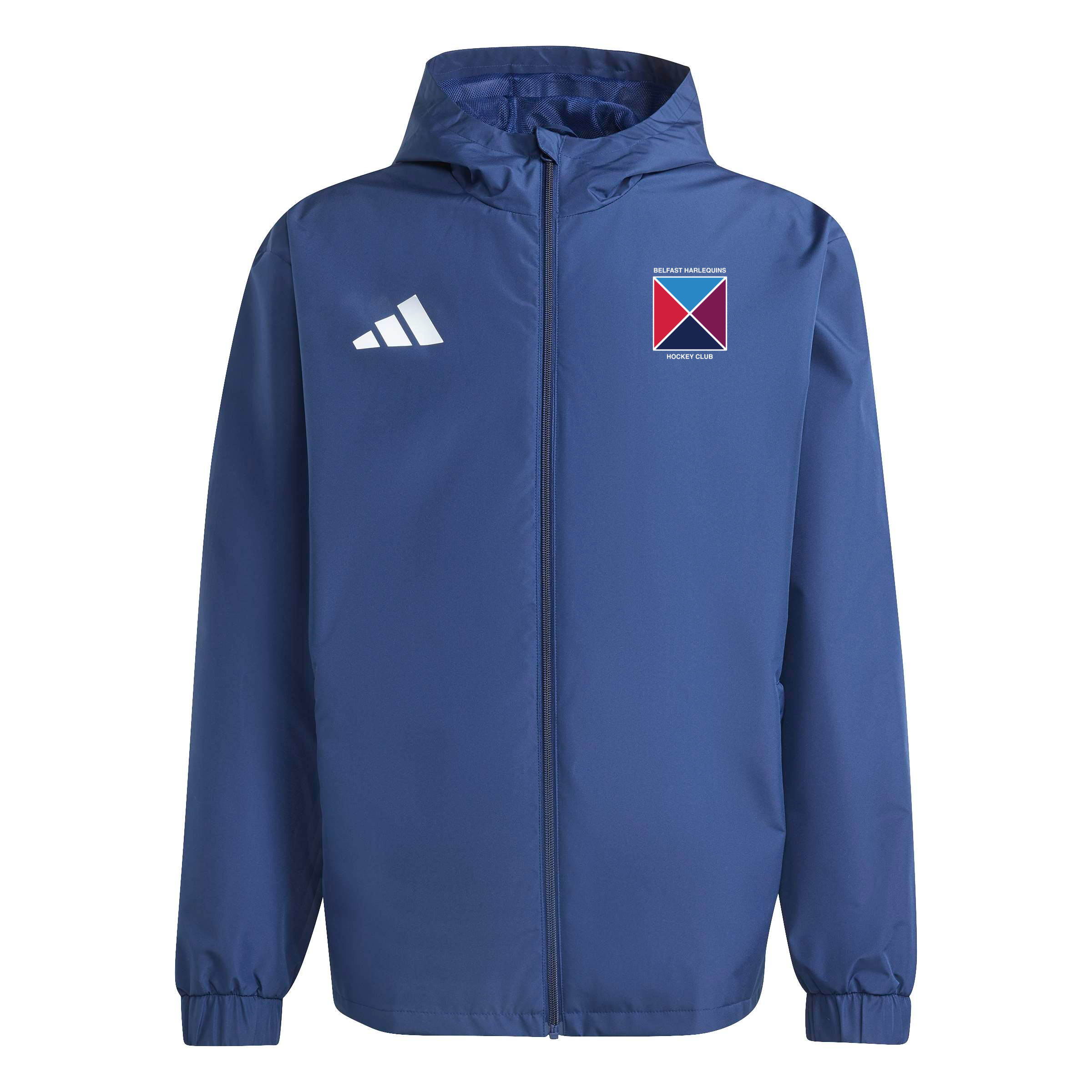 Belfast Harlequins Hockey Club - Core Hooded All-Weather Jacket - Red