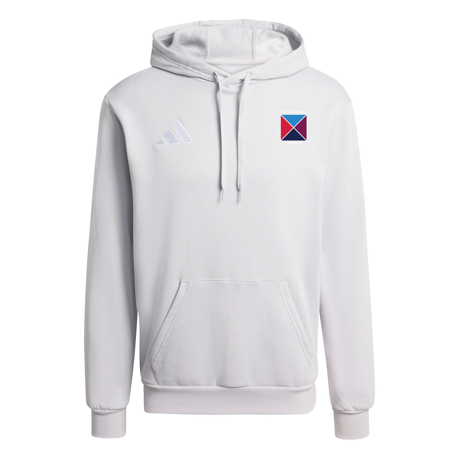 Belfast Harlequins Hockey Club - Core Pull-Over Cotton Hoodie - Grey