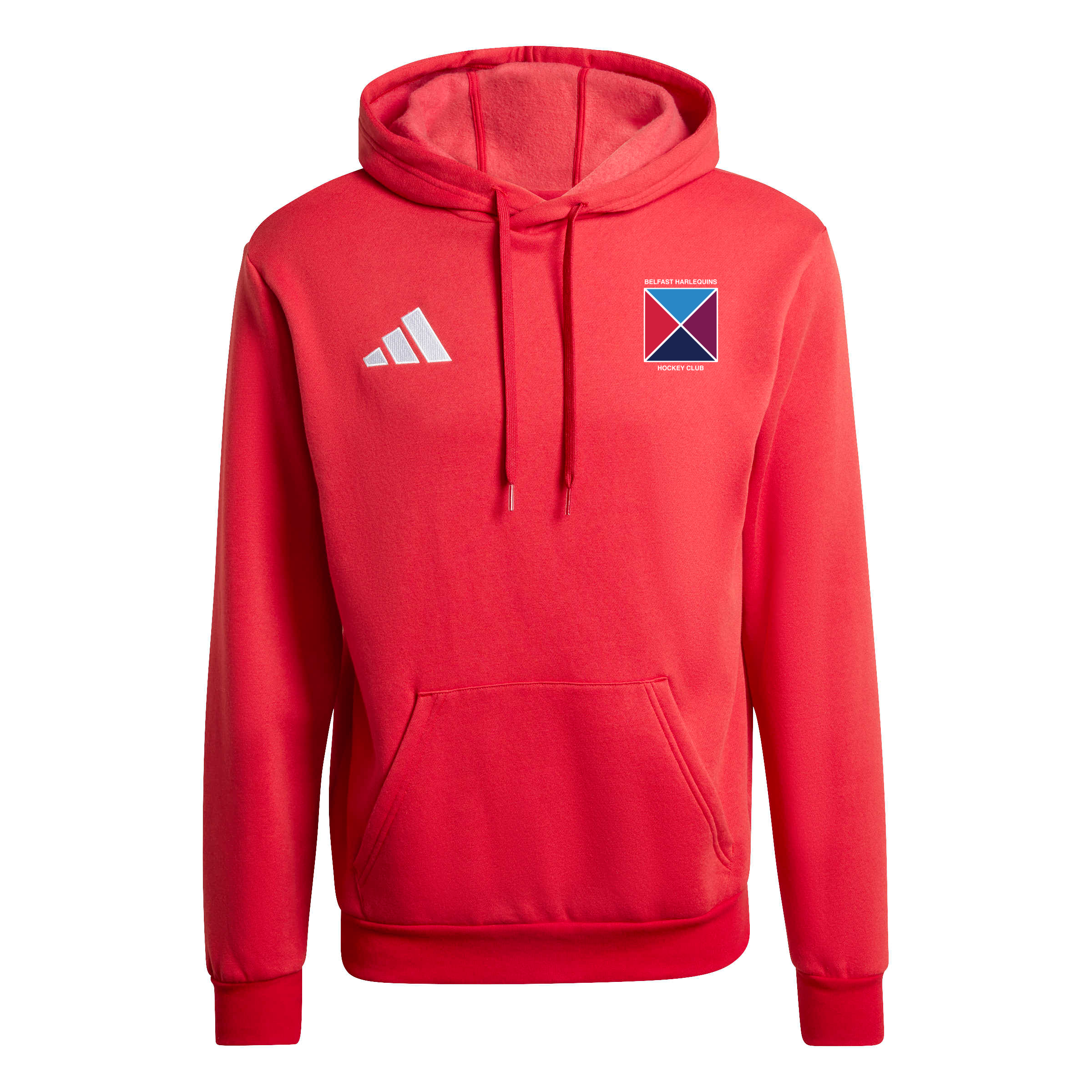 Belfast Harlequins Hockey Club - Core Pull-Over Cotton Hoodie - Red
