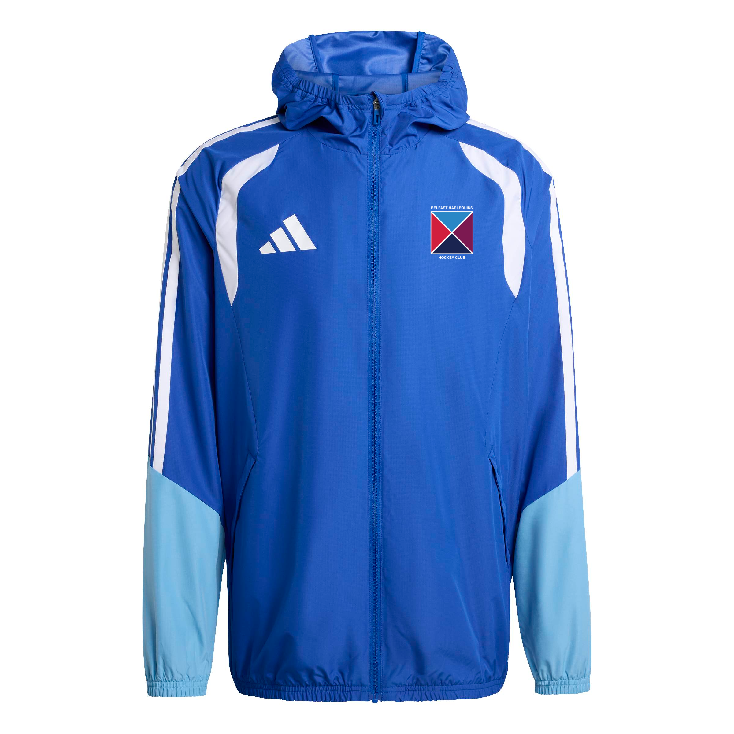 Belfast Harlequins Hockey Club - Advantage Competition Hooded All-Weather Jacket - Blue