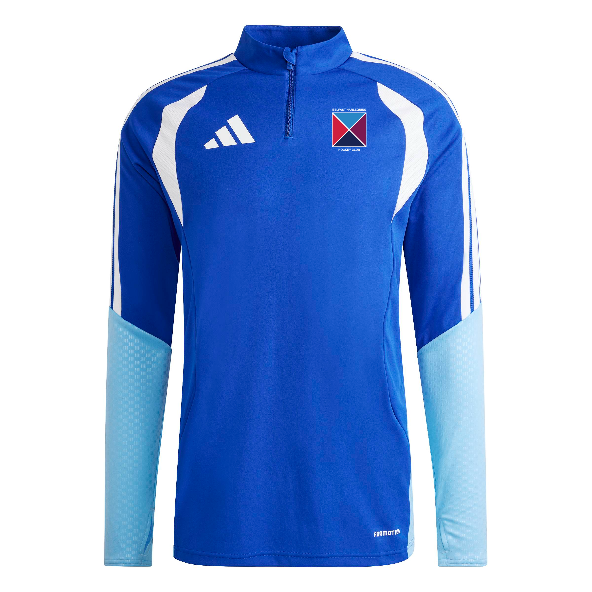 Belfast Harlequins Hockey Club - Advantage Competition Slim-Fit 1/4-Zip Training Top - Blue