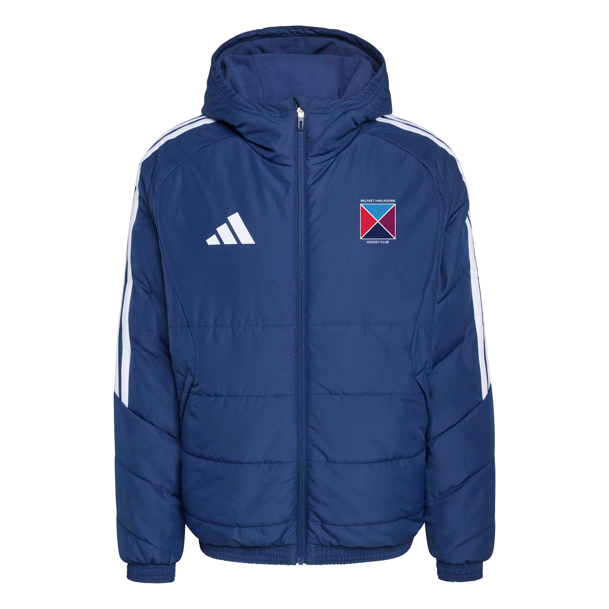 Belfast Harlequins Hockey Club - Advantage Hooded Winter Jacket - Navy