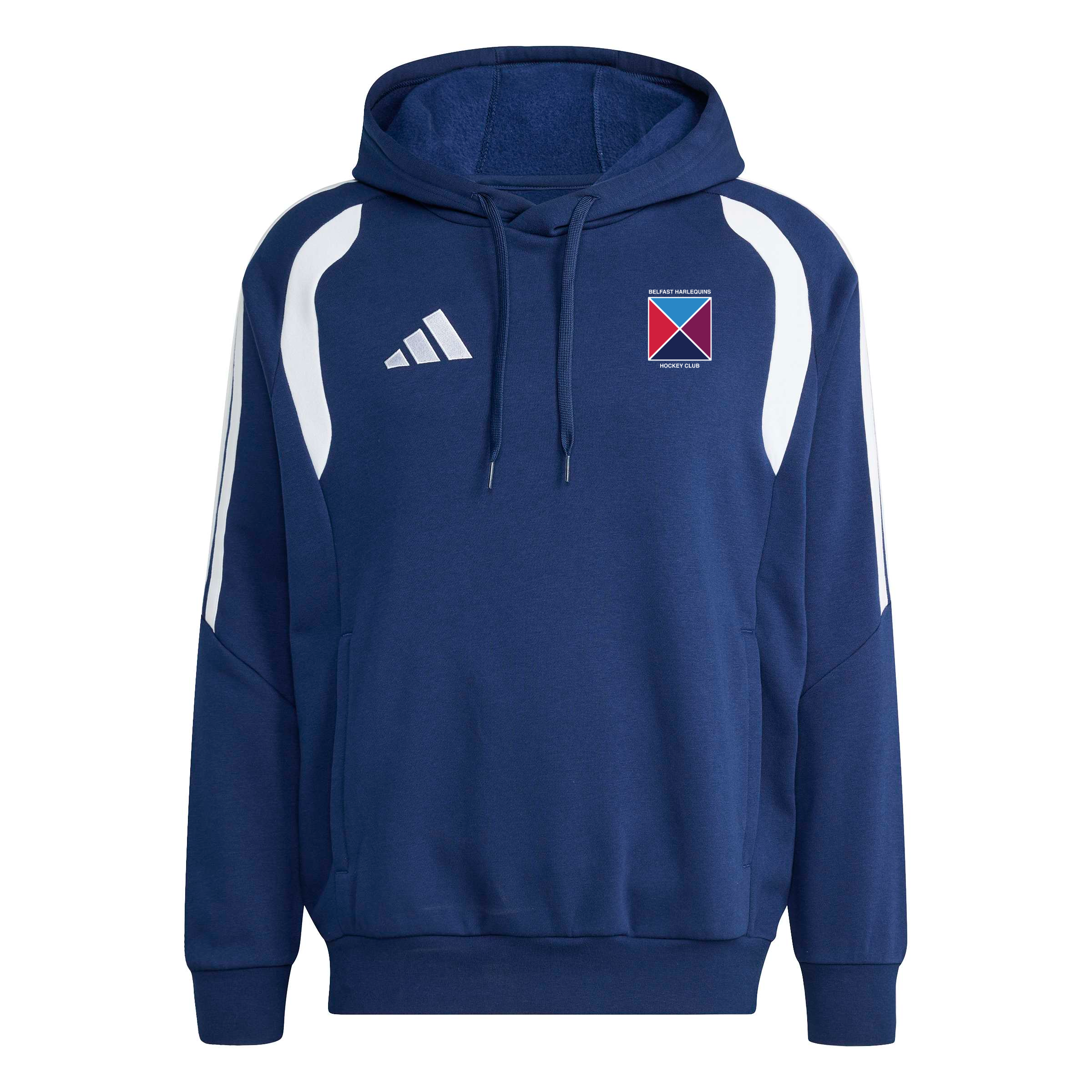 Belfast Harlequins Hockey Club - Advantage League Loose-Fit Pull-Over Cotton Hoodie - Navy