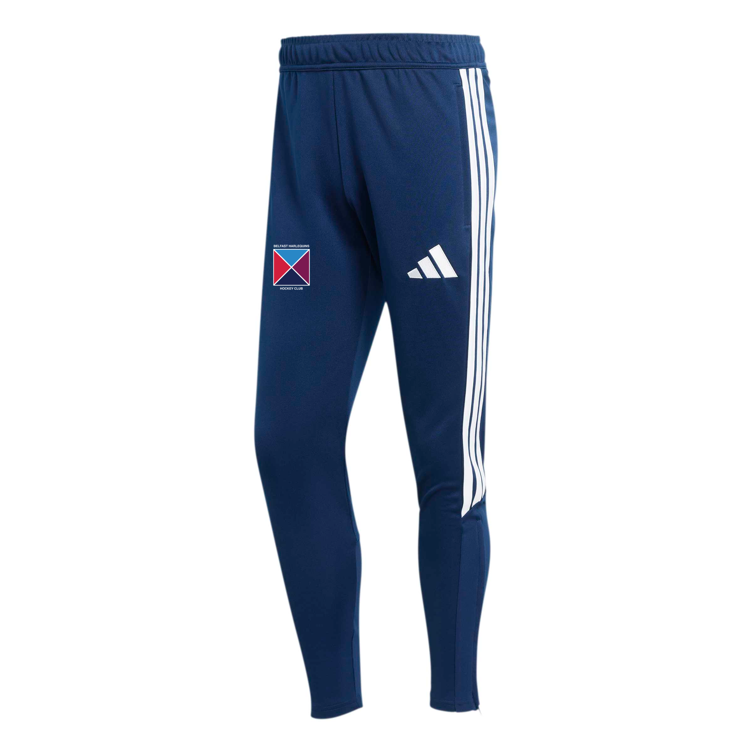 Belfast Harlequins Hockey Club - Advantage League Slim-Fit Zip-Pocket Training Track Pants - Navy