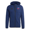 Belfast Harlequins Hockey Club - Advantage Travel Slim-Fit Full-Zip Cotton Hoodie - Navy