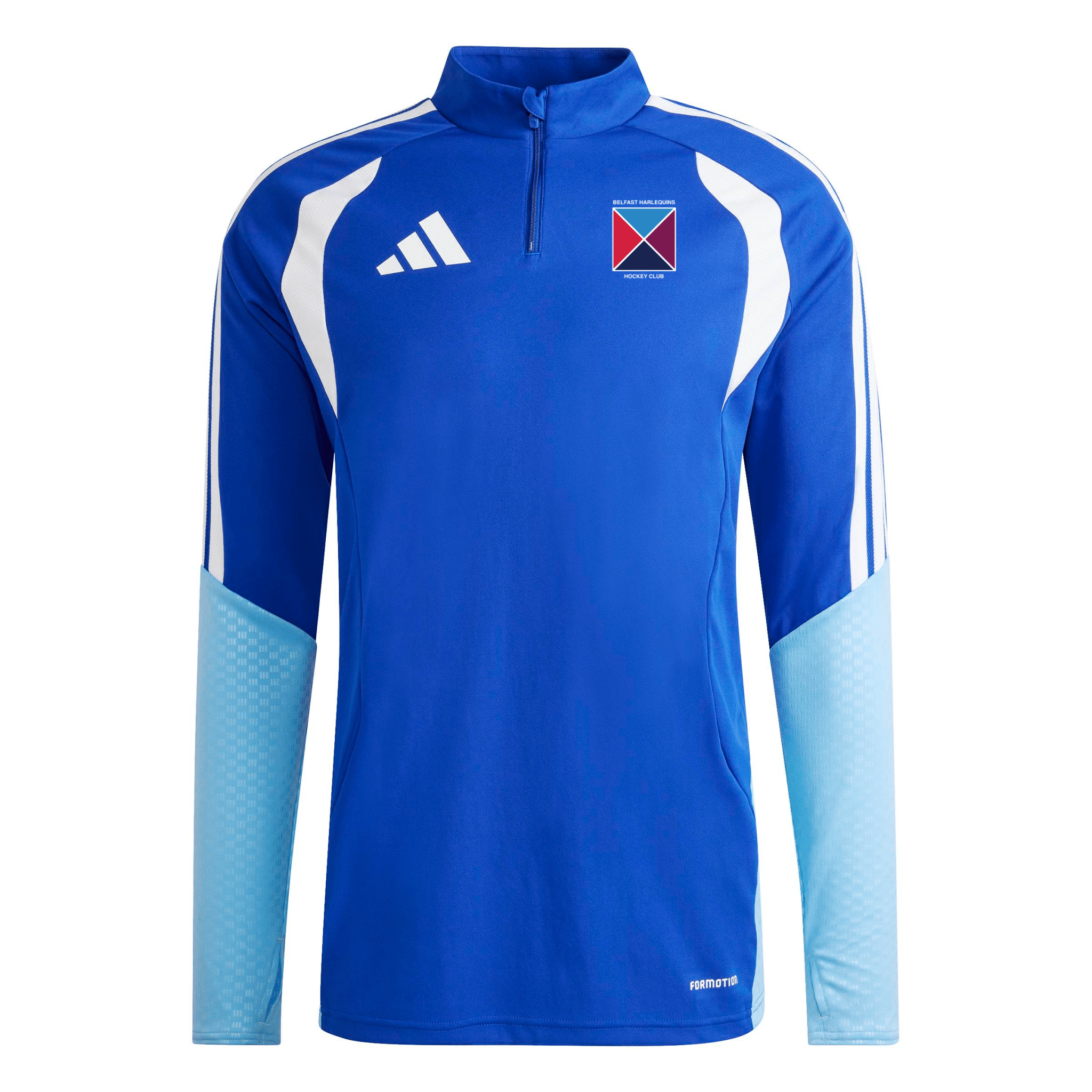 Belfast Harlequins Hockey Club - Advantage Competition Slim-Fit 1/4-Zip Training Top - Blue -adidas- Stash Shop