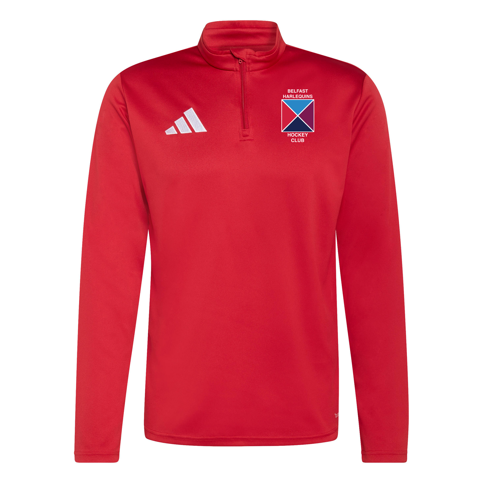Belfast Harlequins Ladies Hockey Club Core Slim-Fit 1/4-Zip Training Top - Red