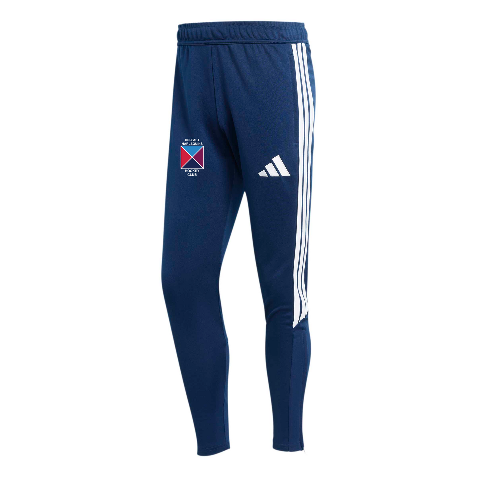Belfast Harlequins Ladies Hockey Club - Advantage League Slim-Fit Zip-Pocket Training Track Pants - Navy