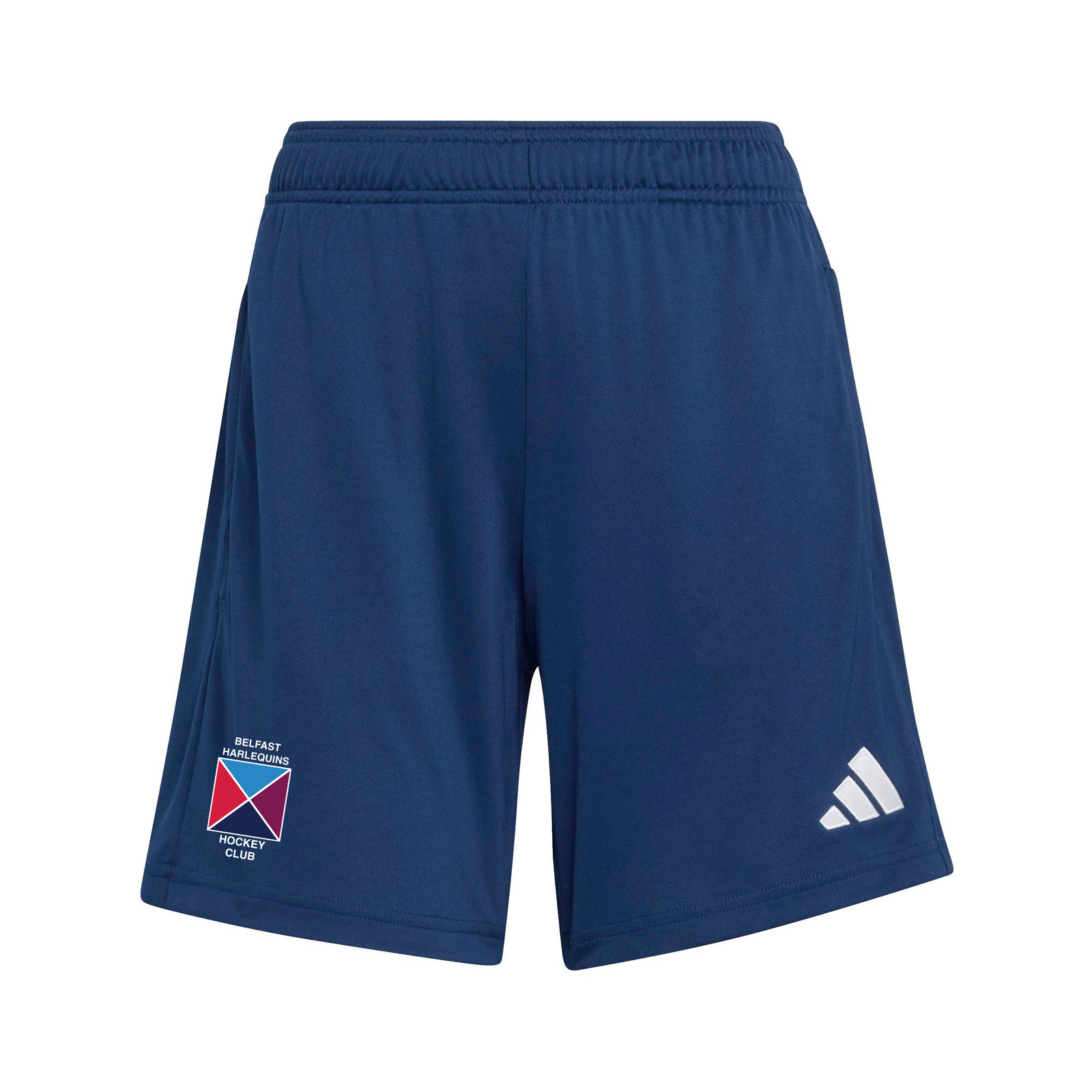 Belfast Harlequins Ladies Hockey Club - Womens Core Zip-Pocket Training Shorts - Navy