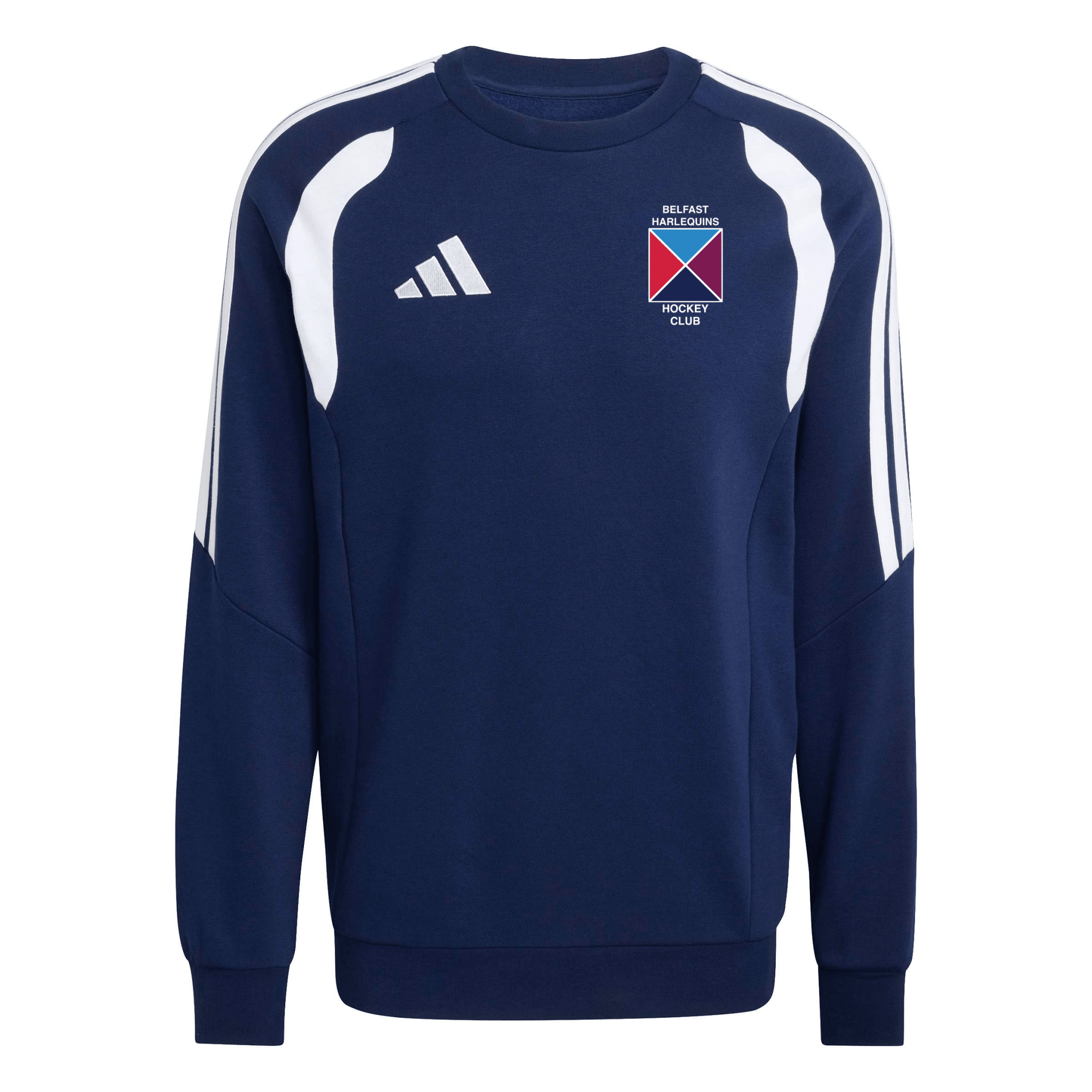 Belfast Harlequins Ladies Hockey Club - Advantage League Cotton Crew Sweatshirt - Navy -adidas- Stash Shop