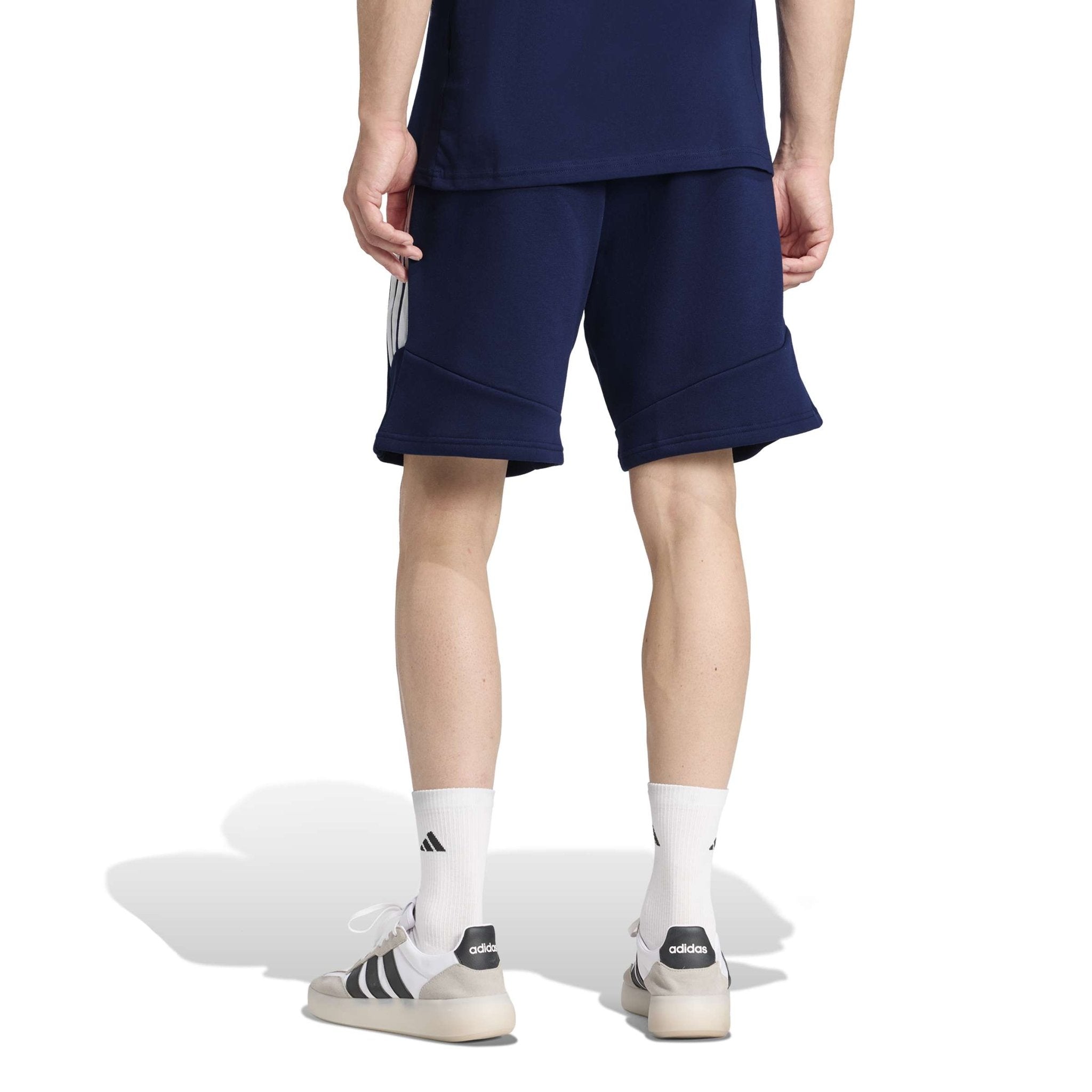 Belfast Harlequins Ladies Hockey Club - Advantage League Zip-Pocket Cotton Sweat Shorts - Navy -adidas- Stash Shop