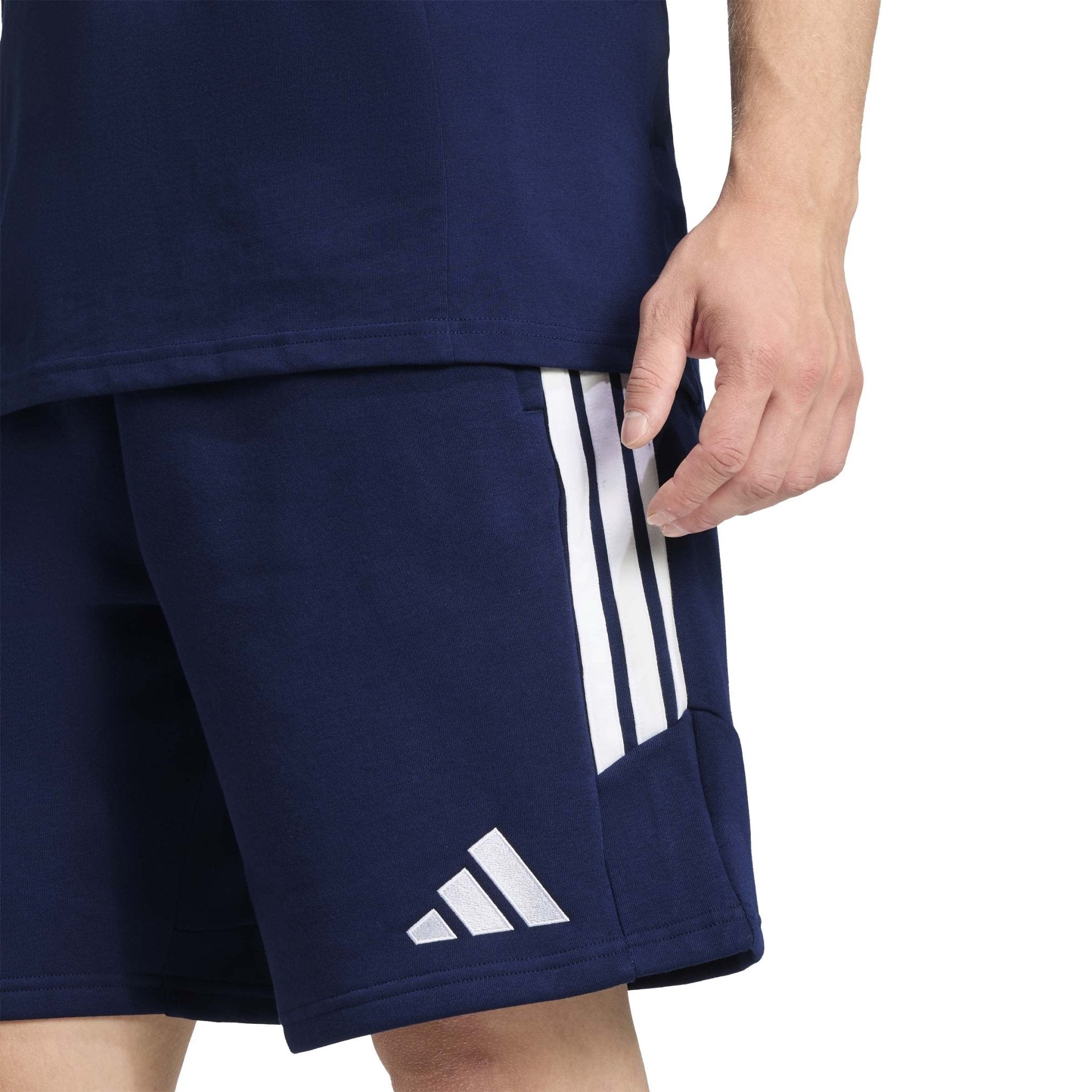 Belfast Harlequins Ladies Hockey Club - Advantage League Zip-Pocket Cotton Sweat Shorts - Navy -adidas- Stash Shop