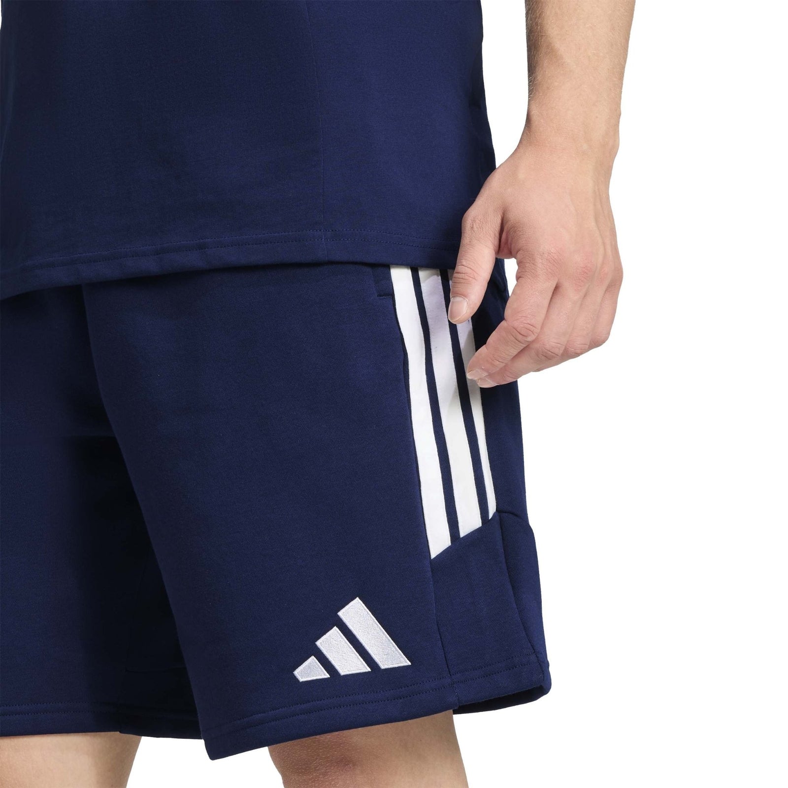 Belfast Harlequins Ladies Hockey Club - Advantage League Zip-Pocket Cotton Sweat Shorts - Navy -adidas- Stash Shop