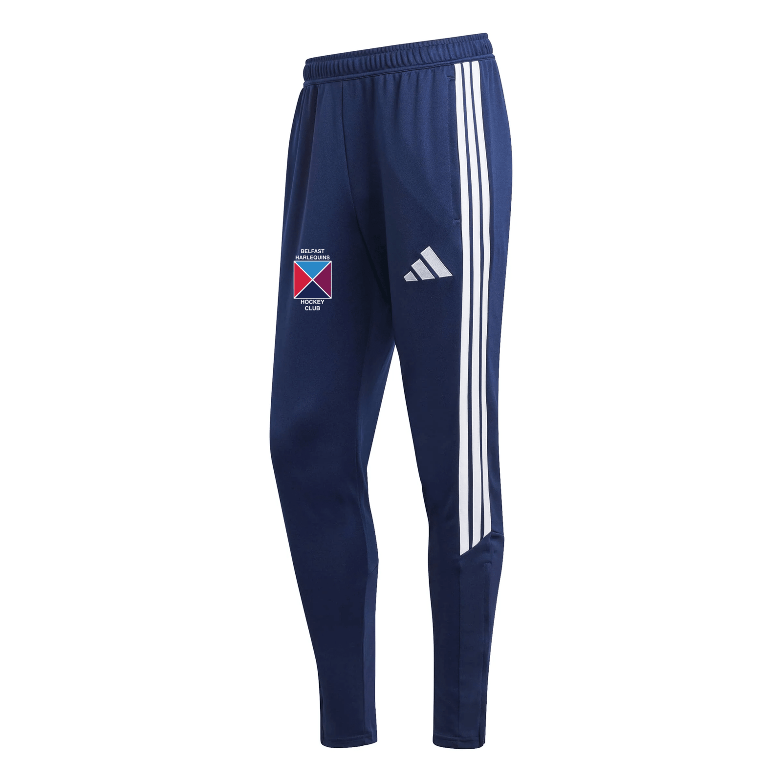Belfast Harlequins Ladies Hockey Club - Advantage League Zip-Pocket Training Track Pants - Navy -adidas- Stash Shop