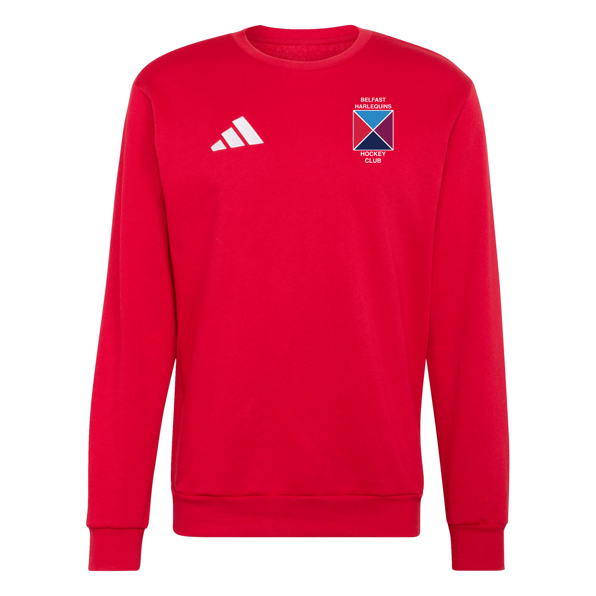 Belfast Harlequins Ladies Hockey Club - Core Cotton Sweatshirt - Red -adidas- Stash Shop