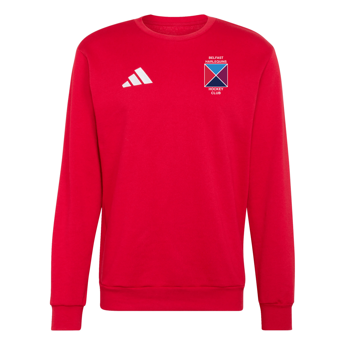 Belfast Harlequins Ladies Hockey Club - Core Cotton Sweatshirt - Red -adidas- Stash Shop