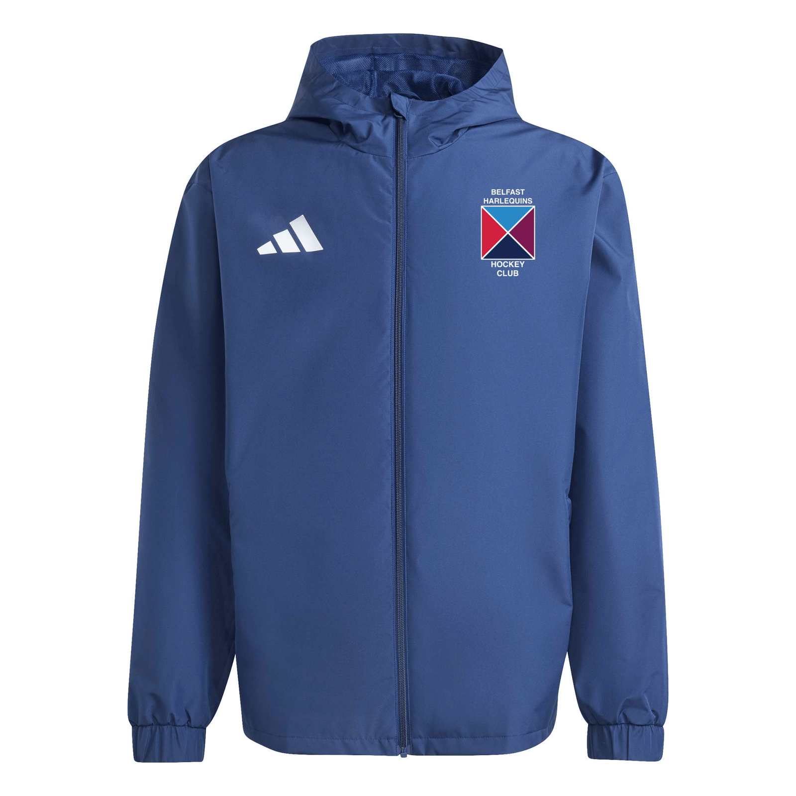 Belfast Harlequins Ladies Hockey Club Core Hooded All-Weather Jacket - Navy