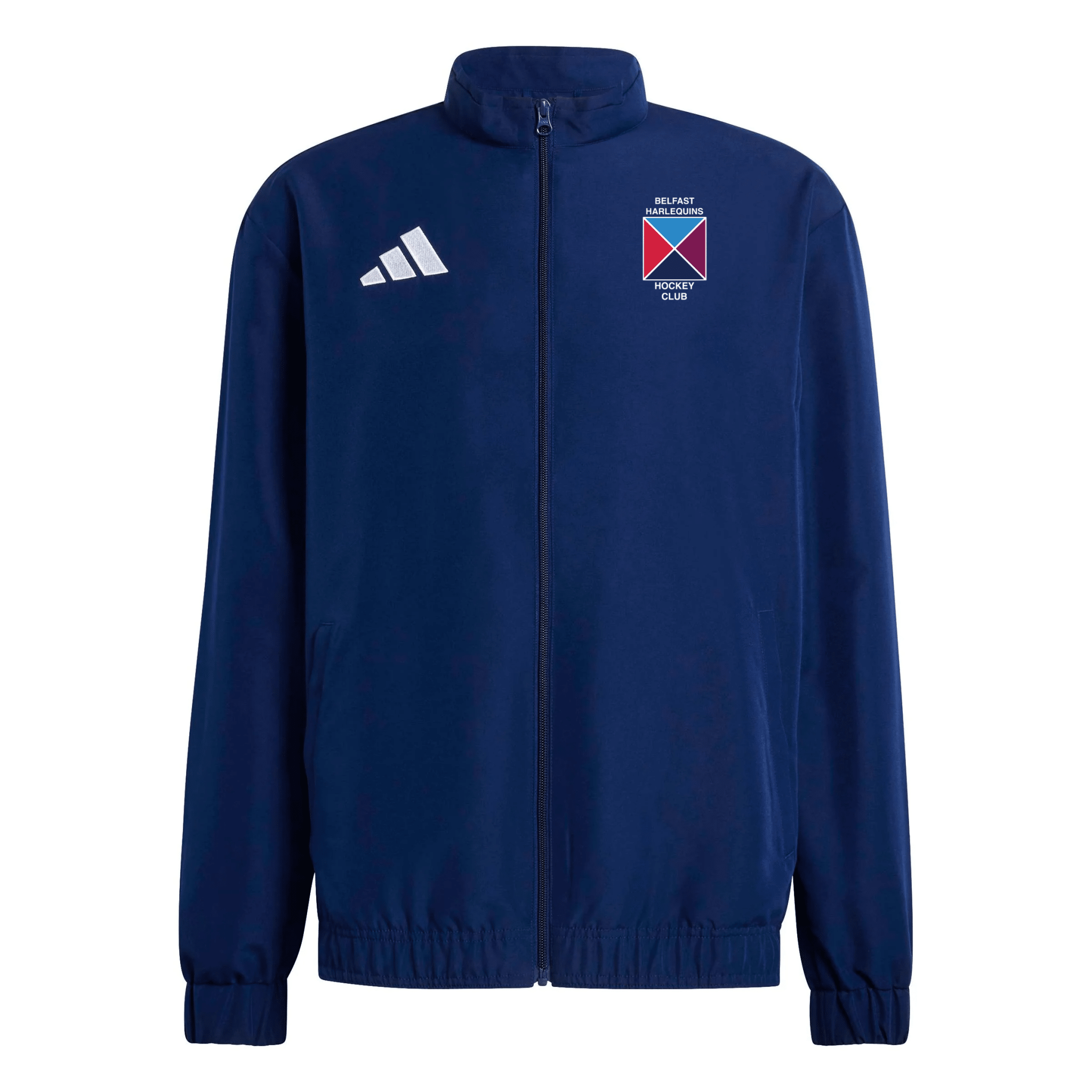 Belfast Harlequins Ladies Hockey Club - Core Presentation Jacket - Navy -adidas- Stash Shop