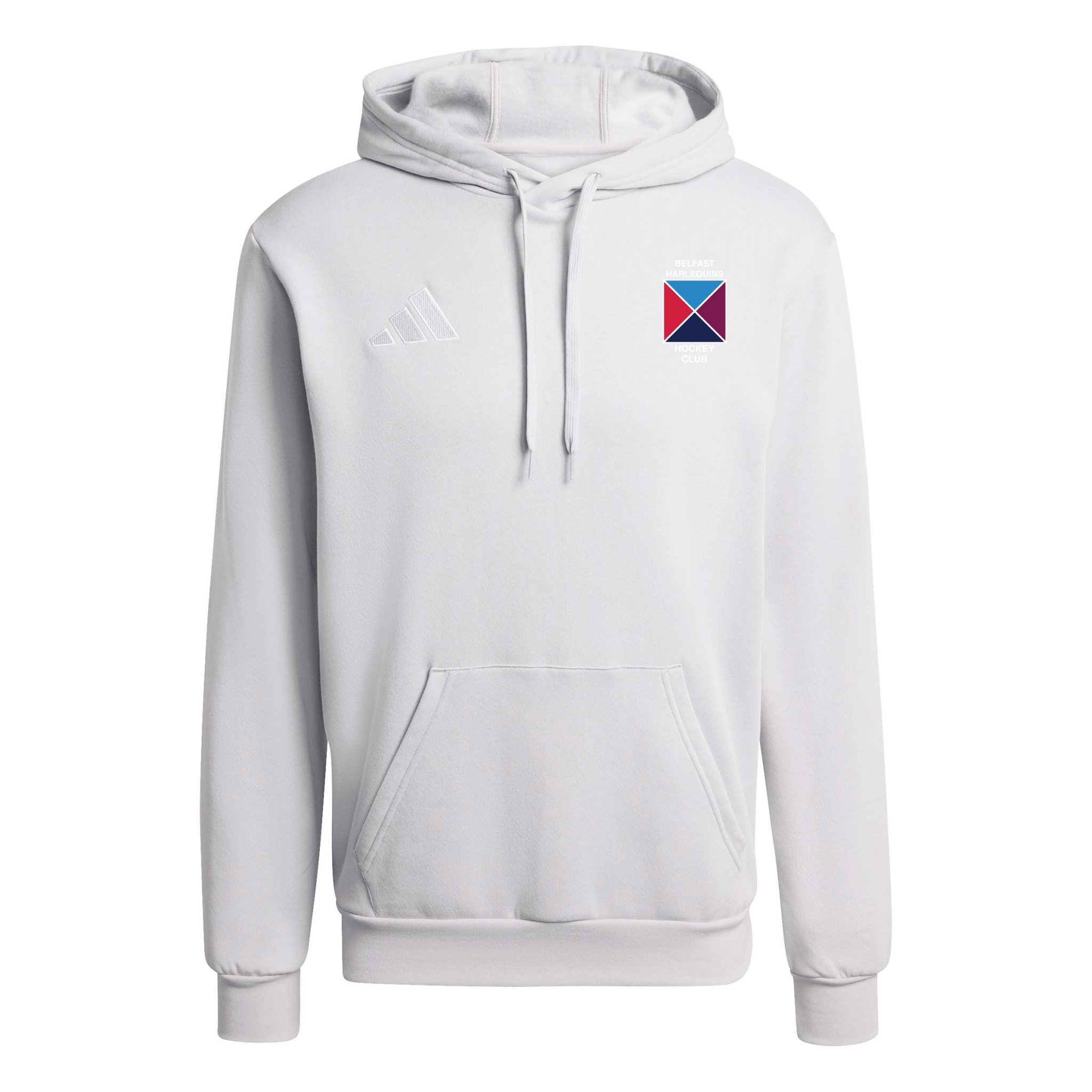 Belfast Harlequins Ladies Hockey Club - Core Pull-Over Cotton Hoodie - Grey -adidas- Stash Shop