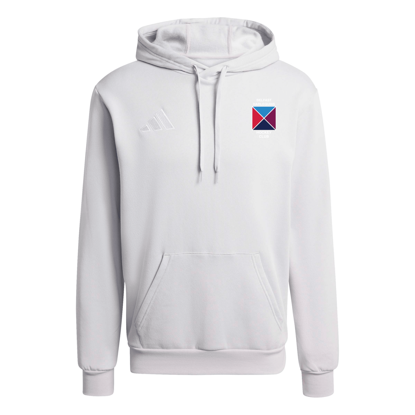 Belfast Harlequins Ladies Hockey Club - Core Pull-Over Cotton Hoodie - Grey -adidas- Stash Shop