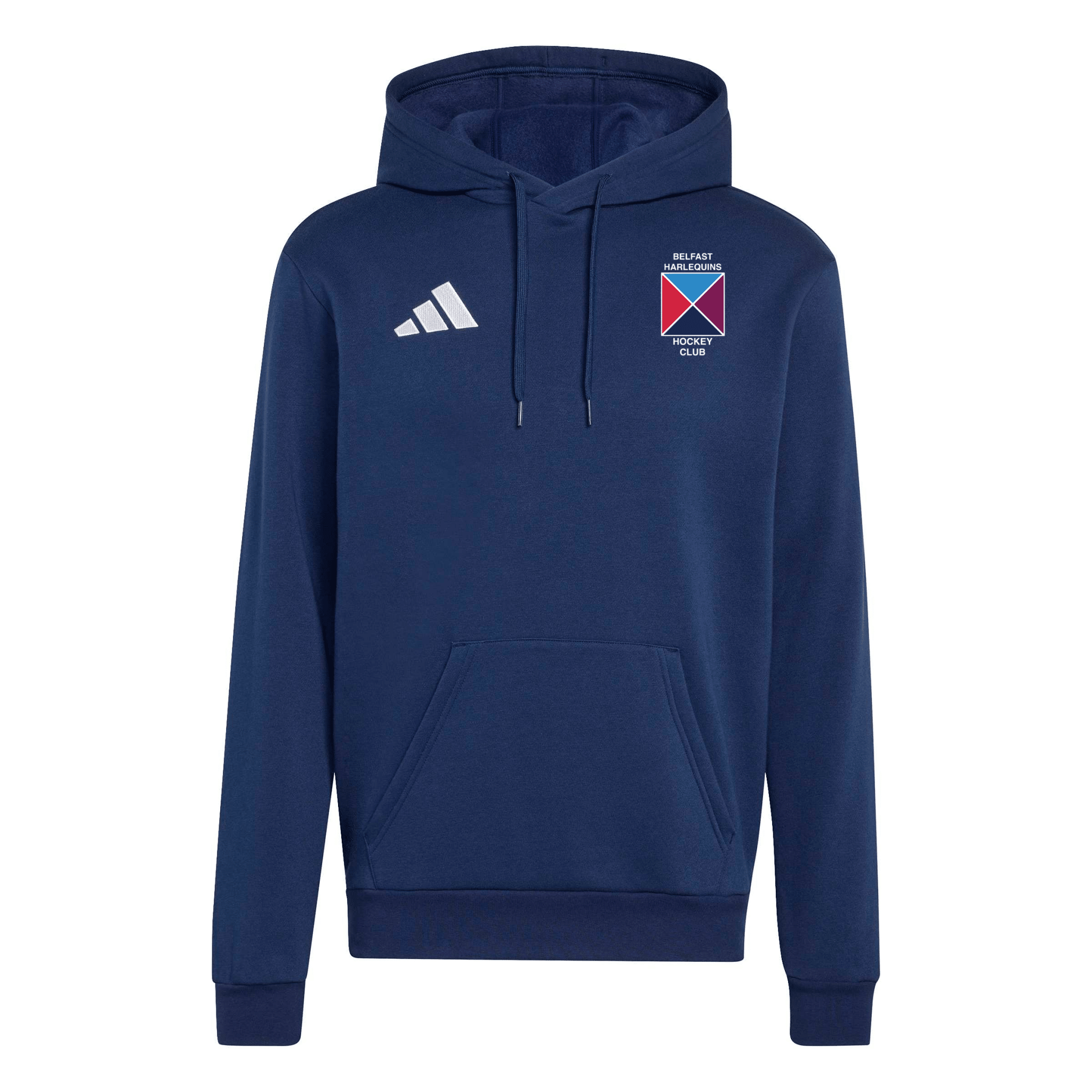 Belfast Harlequins Ladies Hockey Club - Core Pull-Over Cotton Hoodie - Navy -adidas- Stash Shop